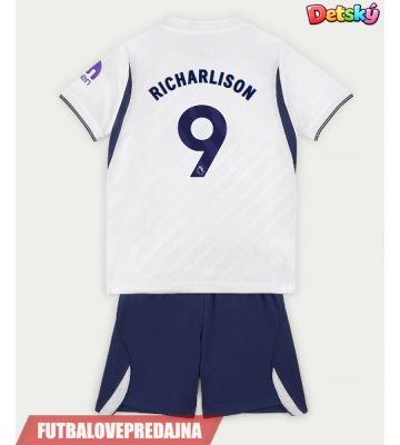 Lacne Dětský Futbalové dres Tottenham Hotspur Richarlison #9 2026-27 Krátky Rukáv - Domáci (+ trenírky)